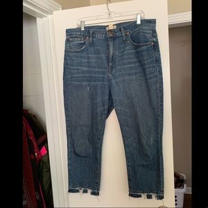 Madewell High Rise Boy Slim Jeans